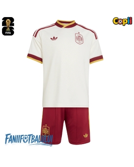 Spania Echipament de Fotbal Replică Mondial 2026 Copii Deplasare (+ Șorturi)